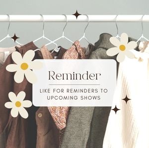 Like for Reminders to my Upcoming Shows